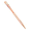Rose gold crystal pen, fashionable metallic texture signature pen, office stationery gift Item Picture